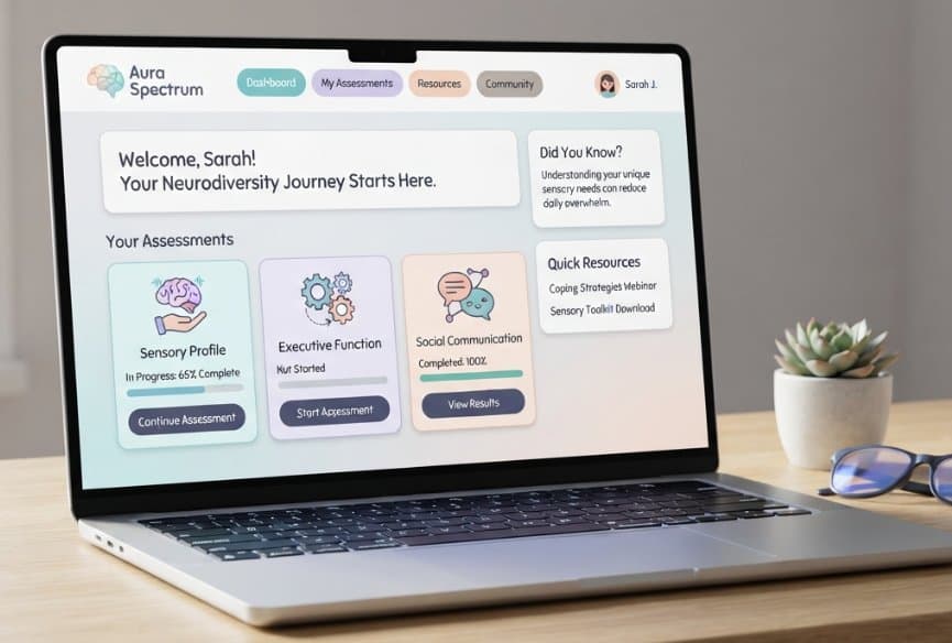 Dashboard van de online RAADS-R-beoordelingstool