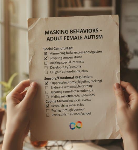 Masking checklist for female autism
