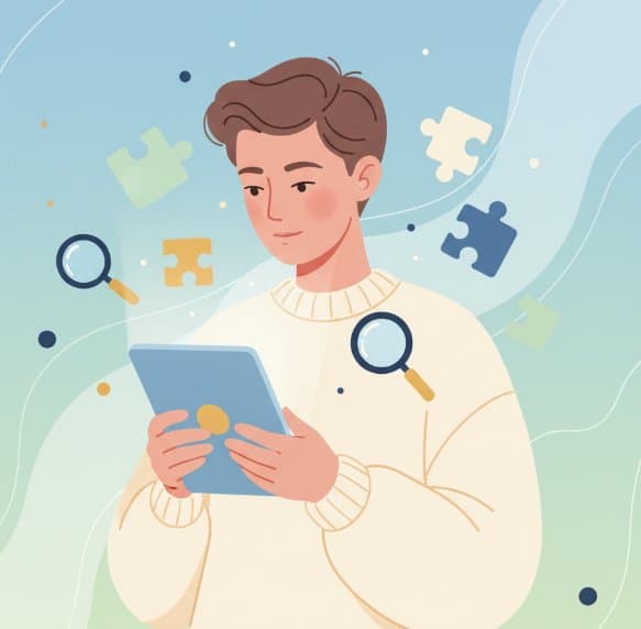 Adult comparing autism tests