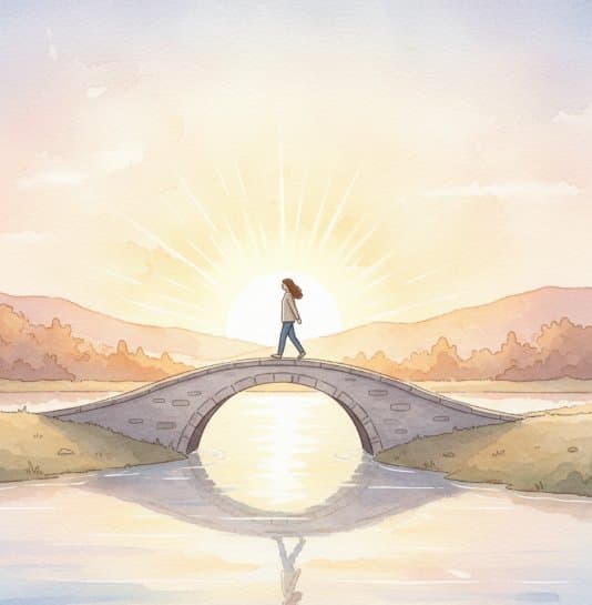 Self-discovery journey concept