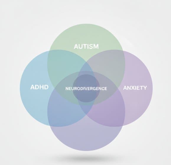 overlapping mental health conditions diagram